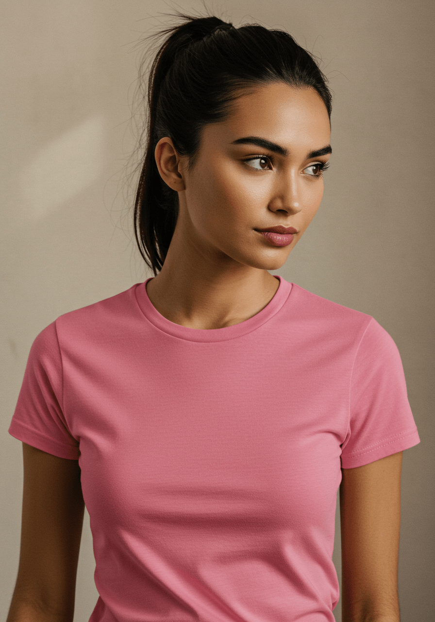 Classic Fit Solid T-Shirt - Flemingo - Sooto