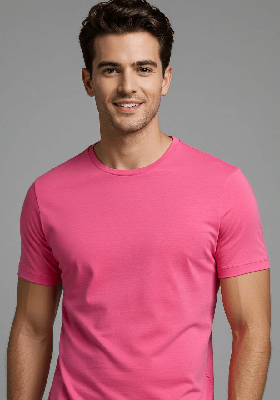 Classic Fit Solid T-Shirt - Flemingo - Sooto