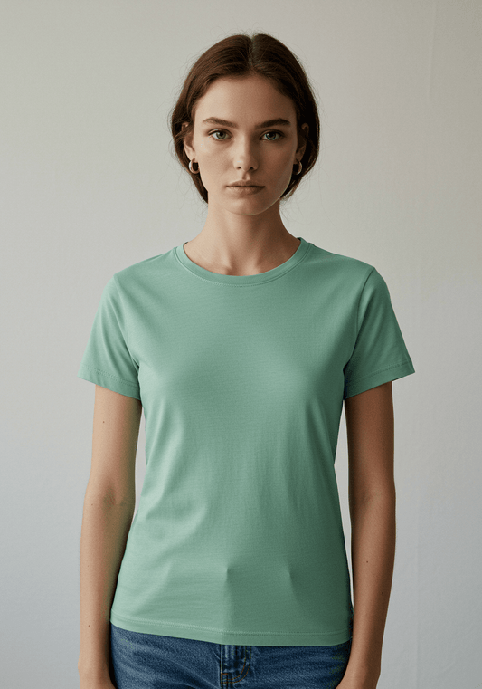 Classic Fit Solid T-Shirt - Jade - Sooto