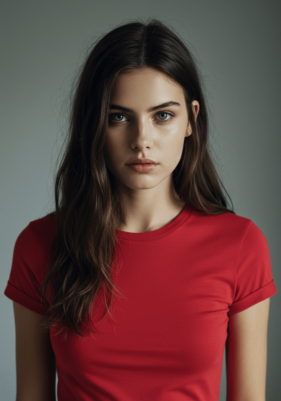 Classic Fit Solid T-Shirt - Red - Sooto