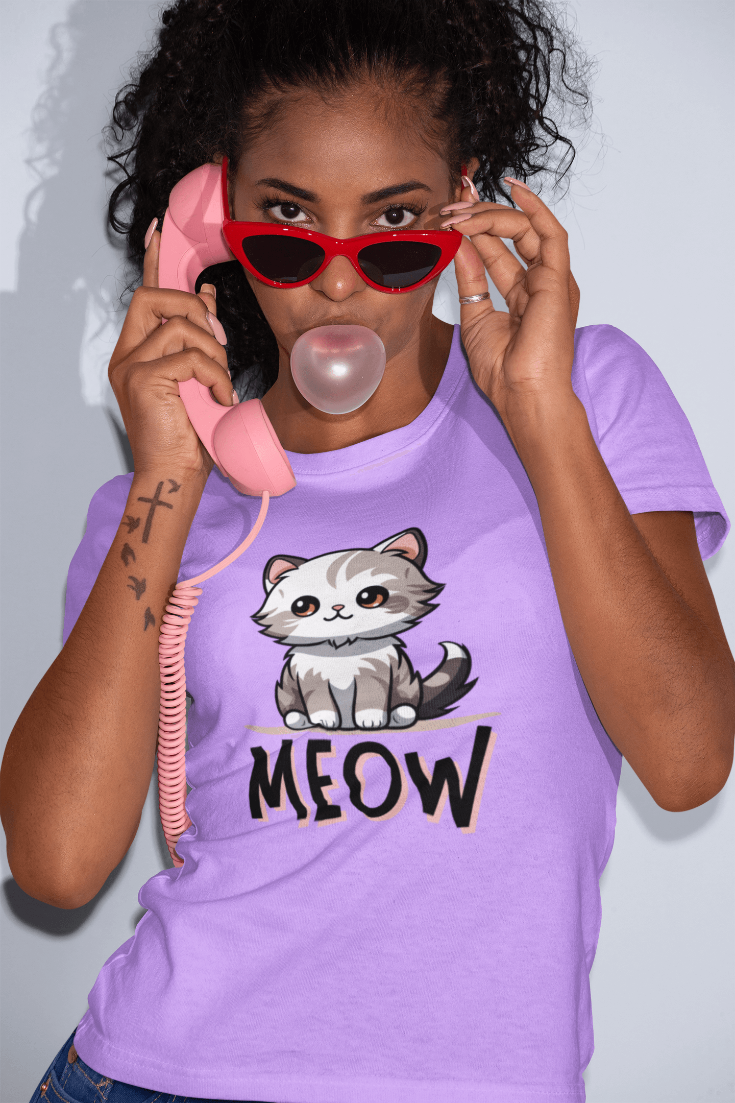 Meow - Classic Fit Half Sleeve T-Shirt - Sooto