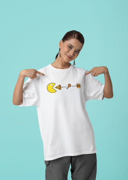 True Foodie - Oversized Printed T-Shirt - Sooto