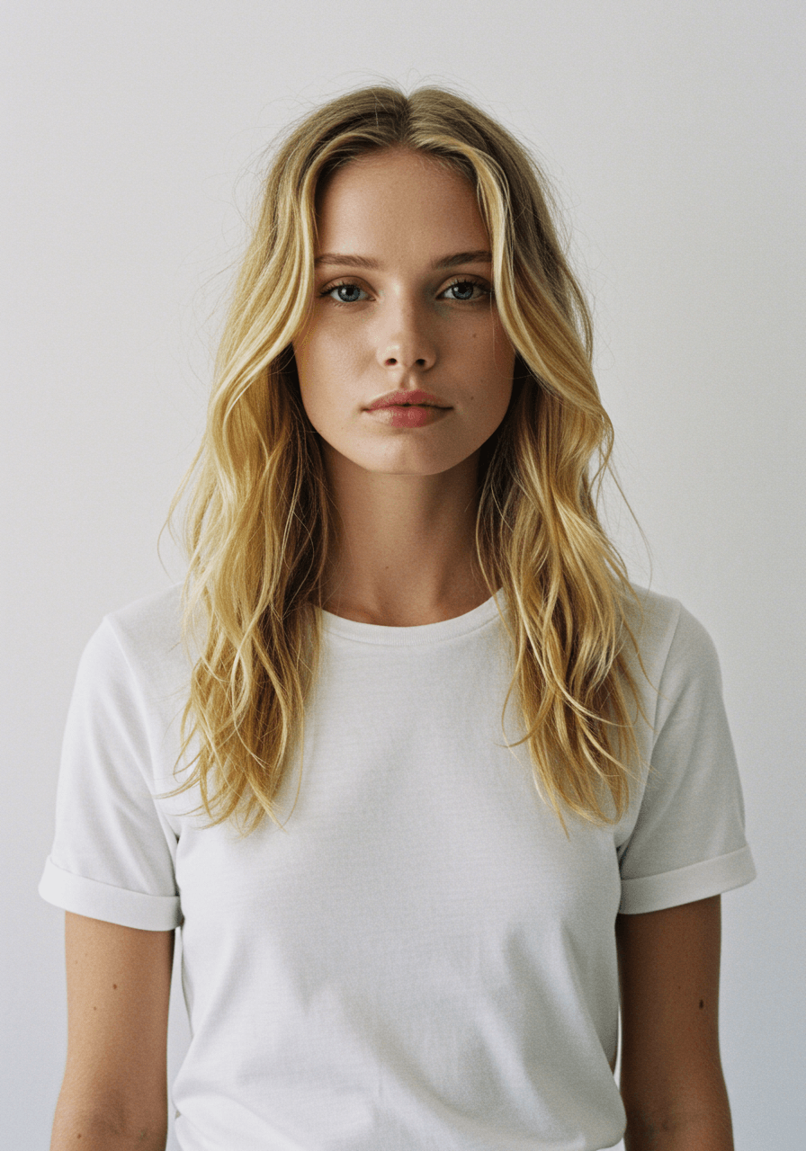 Classic Fit Solid T-Shirt - White - Sooto