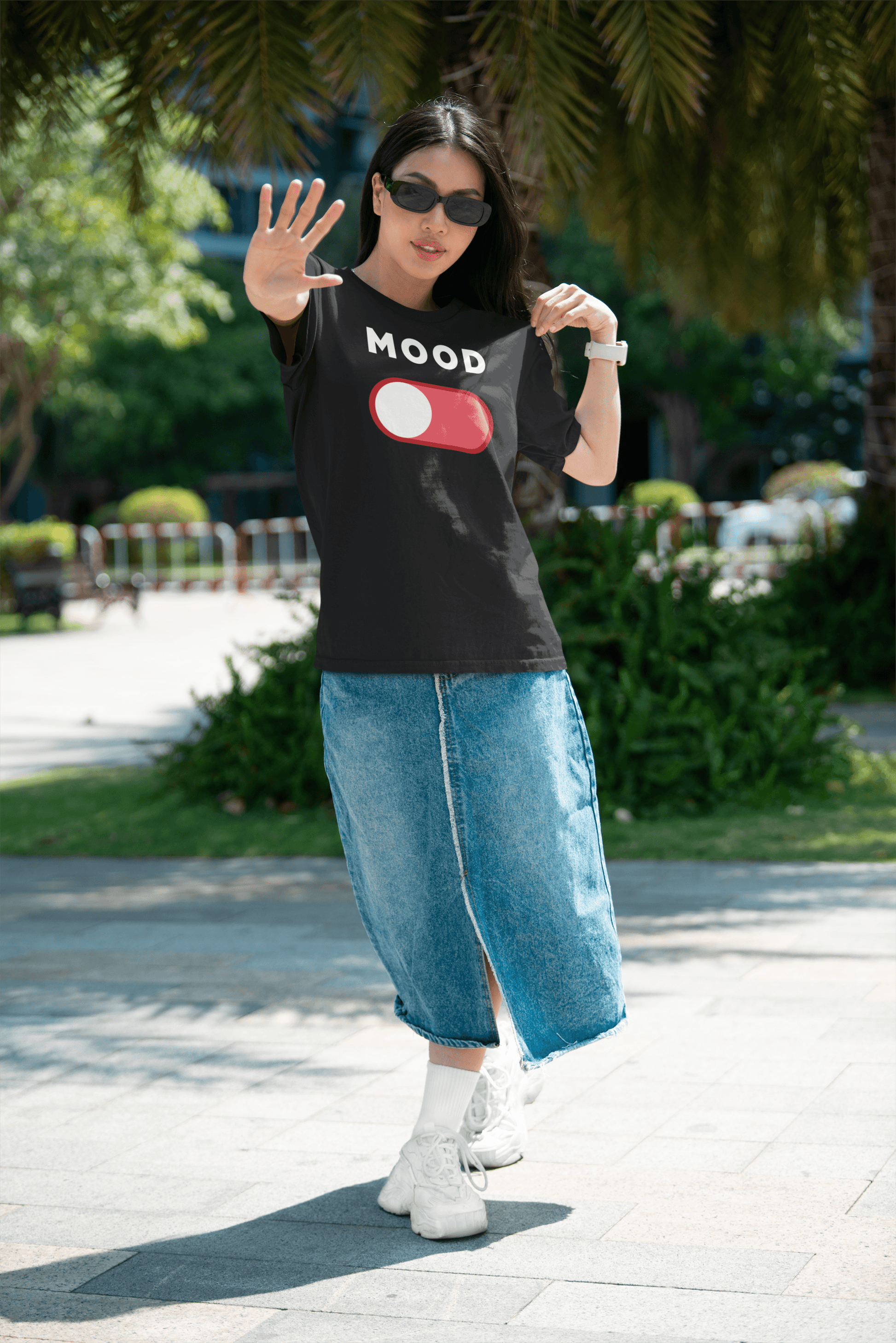 Mood Off - Oversized Comfort Fit T-Shirt - Sooto