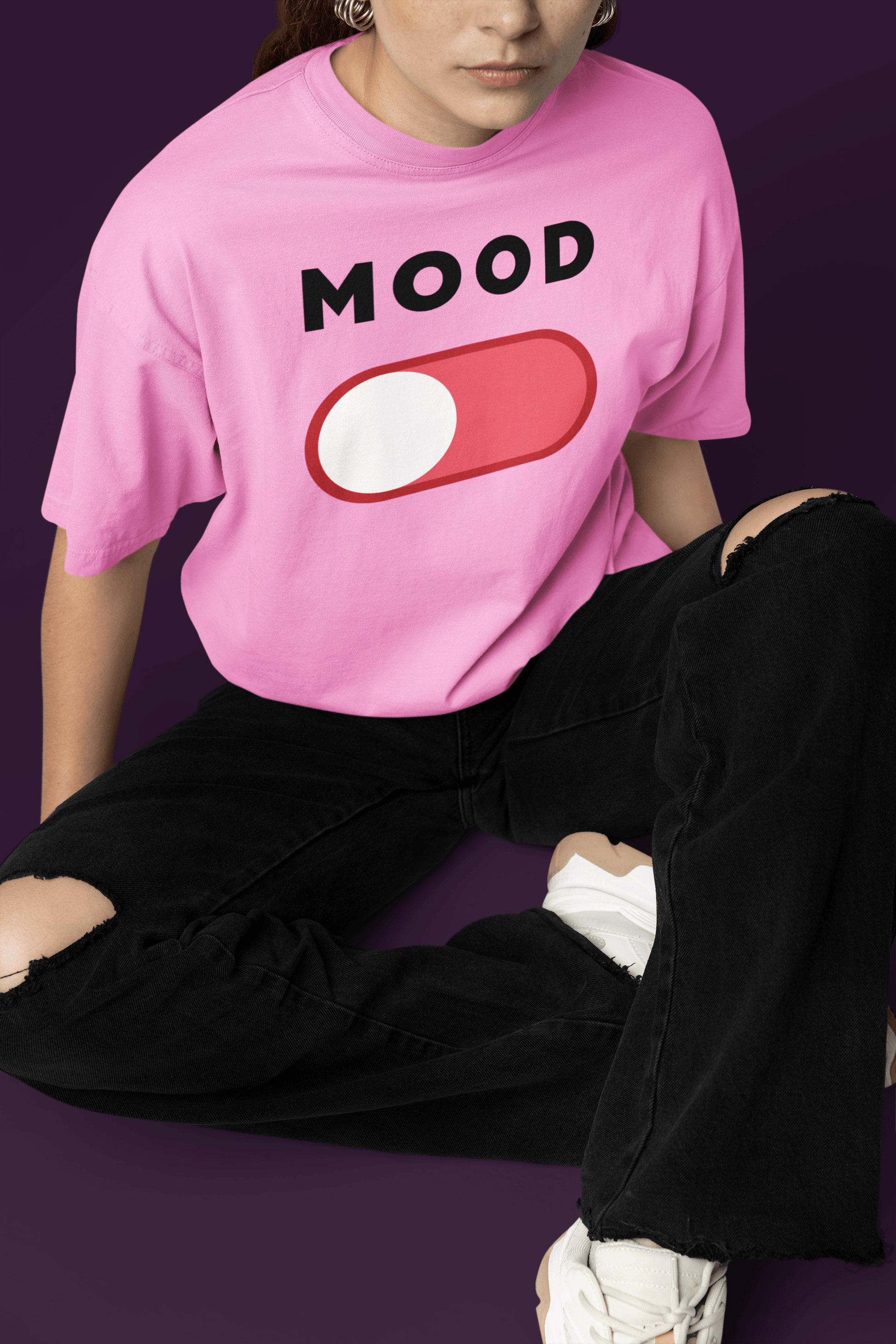 Mood Off Light - Oversized Comfort Fit Unisex T-Shirt - Sooto